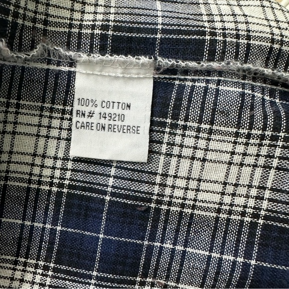 Rock Roll n Soul Plaid Western Shirt With Floral Details SZ Small NEW WITH TAGS - Picture 5 of 7